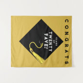 Gouden Afstuderen van 2025 Wandkleed (Voorkant (horizontaal))