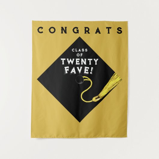 Gouden Afstuderen van 2025 Wandkleed (Voorkant)