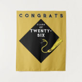 Gouden Afstuderen van 2025 Wandkleed (Voorkant)