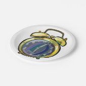  Gouden Alarm Klok Retro Tijdstuk Papieren Bordje (Gekanteld)