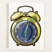  Gouden Alarm Klok Retro Tijdstuk Planner (Voorkant)