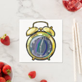  Gouden Alarm Klok Retro Tijdstuk Servet (Insitu)