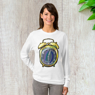 Gouden Alarm Klok Retro Tijdstuk T-shirt