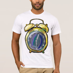 Gouden Alarm Klok Retro Tijdstuk T-shirt