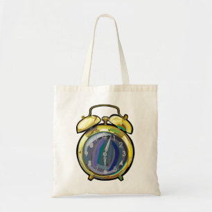 Gouden Alarm Klok Retro Tijdstuk Tote Bag