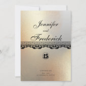 Gouden Alcohol Ink Elegante bruiloft Kaart (Voorkant)