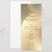 Gouden Alcohol Inkt Chic Plat Menu (Voorkant / Achterkant)