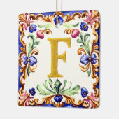 Gouden Alfabet – Letter F Keramisch Ornament (Links)