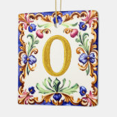 Gouden Alfabet – Letter O Keramisch Ornament (Links)