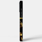 Gouden Alien met mysterieus ambacht Case-Mate iPhone Case (Achterkant / Links)