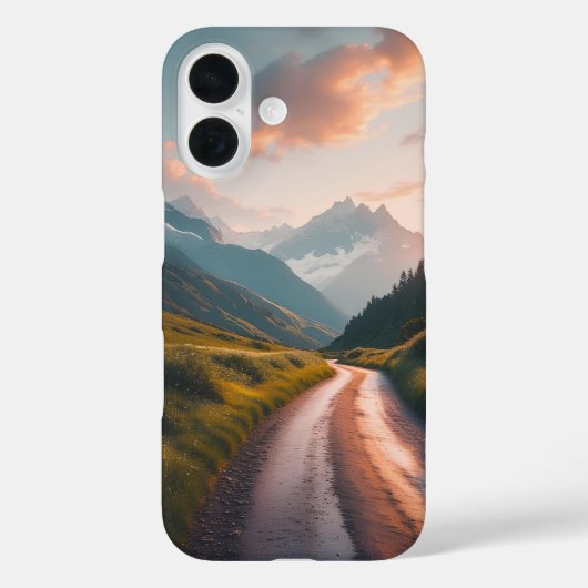Gouden Alpenroute Case-Mate iPhone Case (Achterkant)
