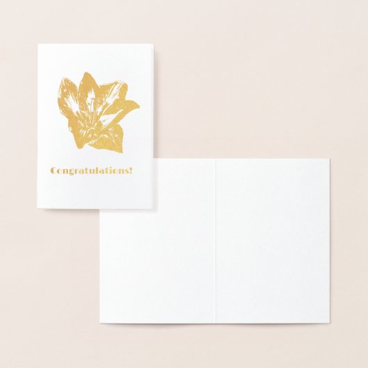 Gouden Amaryllis Folie Kaarten (Display)