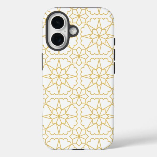 Gouden ambachtelijke traditionele aardewerk Case-Mate iPhone case (Achterkant)