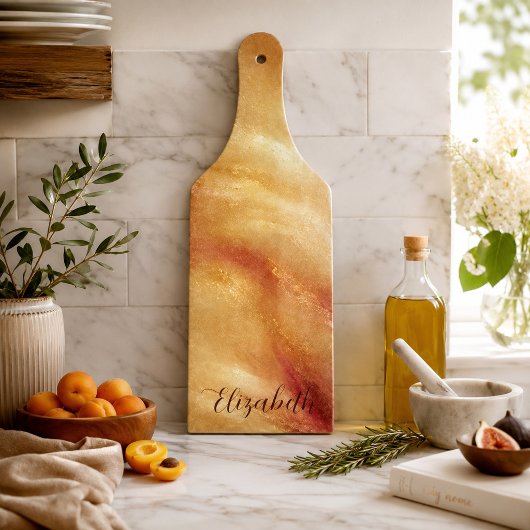 Gouden Amber Gloed Snijplank