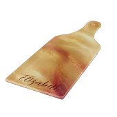 Gouden Amber Gloed Snijplank (Hoek)