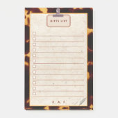 Gouden Amber Schildpad Aanpasbare Checklist Post-it® Notes (Voorkant)