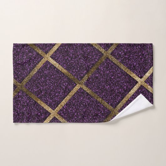 GOUDEN AMETHIST EDELSTENEN BADHANDDOEK SET BAD HANDDOEK (Handdoek)