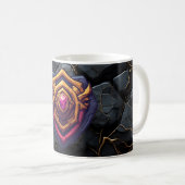 Gouden Amethist Embleem Koffiemok (Voorkant rechts)
