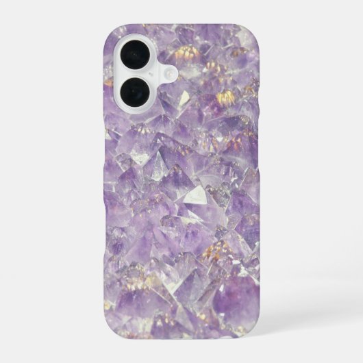 Gouden Amethyst Glans iPhone 16 Hoesje (Achterkant)