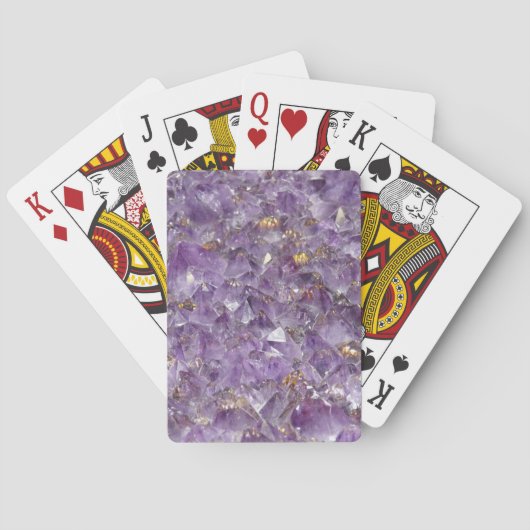 Gouden Amethyst Glans Pokerkaarten (Achterkant)