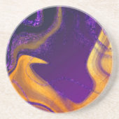 Gouden Amethyst Onderzetter (Voorkant)