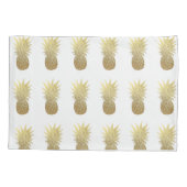 Gouden anananasseicase kussensloop (Achterkant)