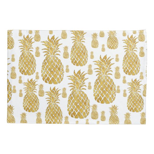 gouden anananassen kussensloop (Achterkant)