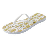 gouden anananassen teenslippers (Schuin)