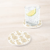 gouden anananassen zandsteen onderzetter (Zijkant)