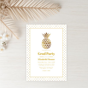 Gouden Ananas Afstudeerfeest Kaart