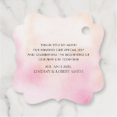 Gouden ananas bruiloft dank u bedankjes labels (Achterkant)