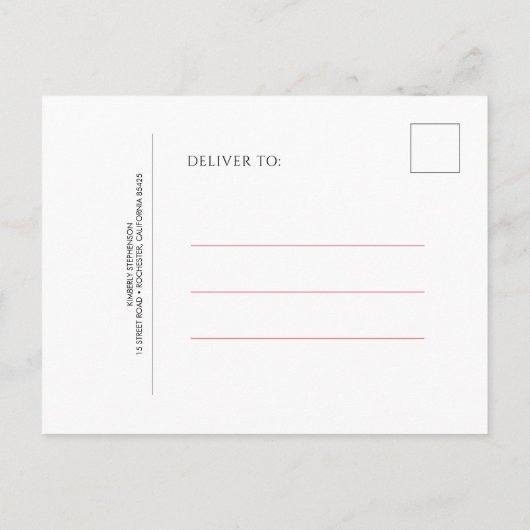 Gouden ananas foto Opslaan van de datum Aankondigingskaart (Achterkant)