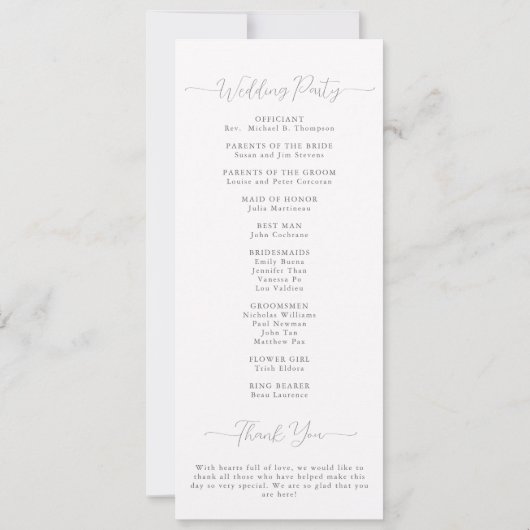 Gouden Ananas Monogram Crest Chique Bruiloft Progr (Achterkant)