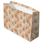 Gouden Ananas Patroon Tropisch Groot Cadeauzakje (Achterkant Gekanteld)