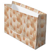 Gouden Ananas Patroon Tropisch Groot Cadeauzakje (Voorkant Gekanteld)