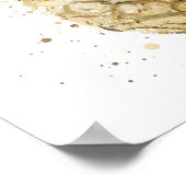 Gouden Ananas Poster (Hoek)