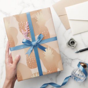 Gouden Ananaspatroon Cadeaupapier
