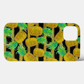 Gouden Ananassen Op Strepen Case-Mate iPhone Case (Achterkant (horizontaal))