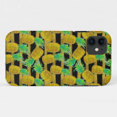 Gouden Ananassen Op Strepen Case-Mate iPhone Case (Achterkant (horizontaal))