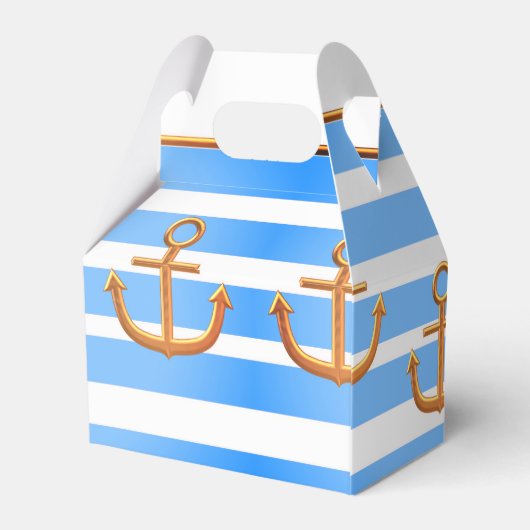 gouden anker blauwe witte achtergrond bedankdoosjes (Achterkant)
