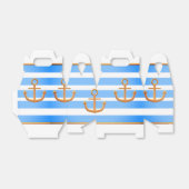 gouden anker blauwe witte achtergrond bedankdoosjes (Uitgevouwen)