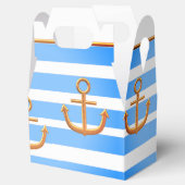 gouden anker blauwe witte achtergrond bedankdoosjes (Geopend)