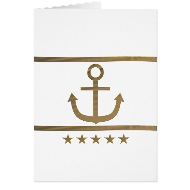 gouden anker geluk symbool (Voorkant)