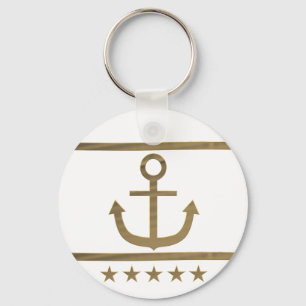 gouden anker geluk symbool sleutelhanger