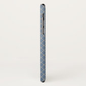 Gouden Anker op Blauw Douane Case-Mate iPhone Case (Achterkant/links)