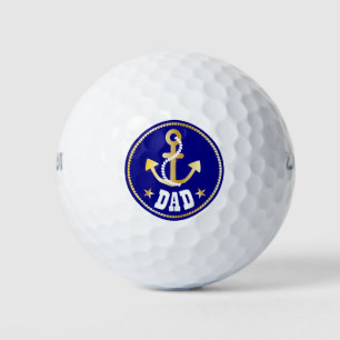 Gouden Anker Papa Nautische Vaderdag Golfballen