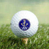Gouden Anker Papa Nautische Vaderdag Golfballen (Insitu Shirt)