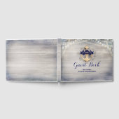 Gouden Anker Rustieke Nautische Bruiloft Gastenboek (Volledig)