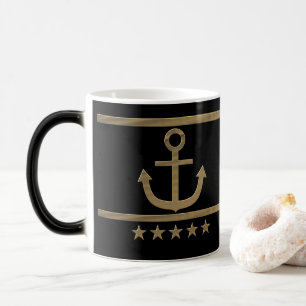 Gouden anker, symbolen van de liefde . magische mok