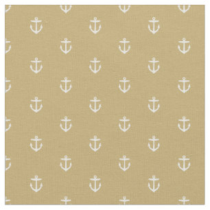 Gouden ankerprint stof